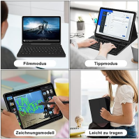 FOGARI Klávesnice s obalem pro Samsung Galaxy Tab S9 2023, 11 palcový tablet - Klávesnice pro Samsung Galaxy Tab S9 FE 10,9 palc